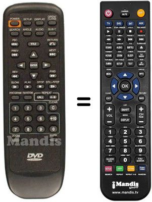 Replacement remote control AFREEY LD 2060