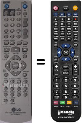 Replacement remote control Goldstar V 180