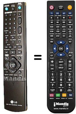 Gleichwertige Fernbedienung LG RH-298 H