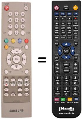 Replacement remote control Samsung DSB-9601C