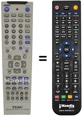 Replacement remote control TEAK PL-D 200 V