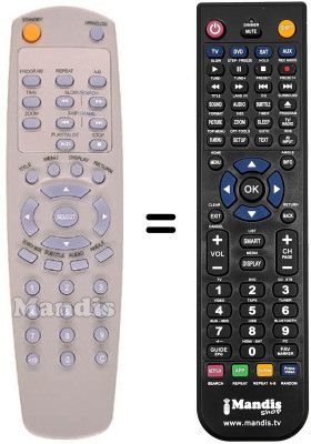 Replacement remote control Techwood TW 2510