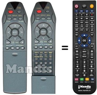 Replacement remote control Techwood TK 24 SLV