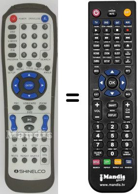 Gleichwertige Fernbedienung Amstrad DX 4015