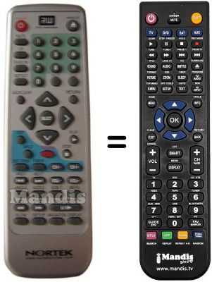 Replacement remote control Nortek RW 30 X