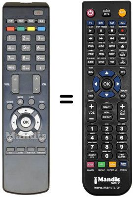 Replacement remote control Telefunken S 8280 SD