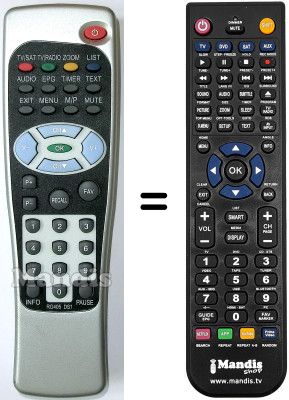 Gleichwertige Fernbedienung CHESS SL 65 / 12