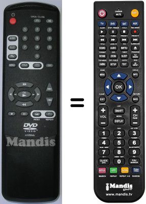 Gleichwertige Fernbedienung Thomson DVD 400 SA