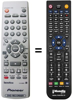 Replacement remote control Pioneer DVR 230 S