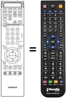Replacement remote control Samsung PW21G5VD Replacement remote control Samsung PW21G5VD
