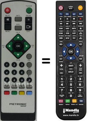 Gleichwertige Fernbedienung Metronic ZAP BOX FIRST