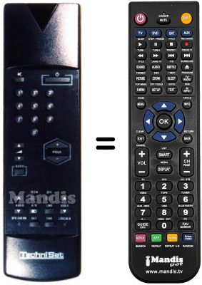 Replacement remote control Technisat ST3002S (ver. 1)