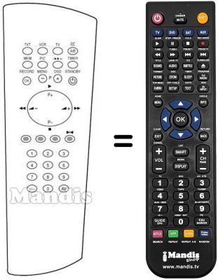 Replacement remote control REMCON592