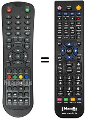 Gleichwertige Fernbedienung REMCON977