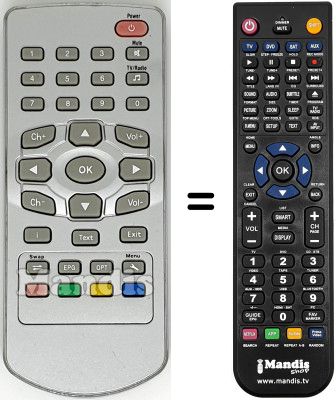 Gleichwertige Fernbedienung REMCON586