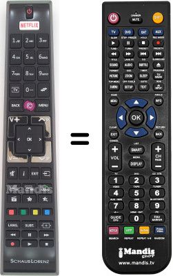Replacement remote control Schaub Lorenz 42LT601B