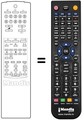 Gleichwertige Fernbedienung Samsung CX5933W Gleichwertige Fernbedienung Samsung CX5933W