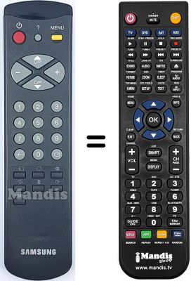 Gleichwertige Fernbedienung Samsung CF5073Z Gleichwertige Fernbedienung Samsung CF5073Z
