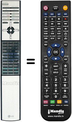 Replacement remote control LG RT42PZ92B Replacement remote control LG RT42PZ92B