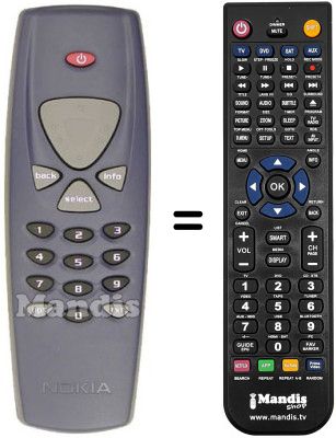 Gleichwertige Fernbedienung REMCON602