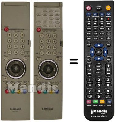 Gleichwertige Fernbedienung Samsung WS32A108P Gleichwertige Fernbedienung Samsung WS32A108P