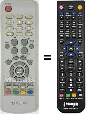 Gleichwertige Fernbedienung Samsung AA5900312J Gleichwertige Fernbedienung Samsung AA5900312J