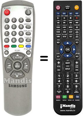 Replacement remote control Samsung CS29D4S Replacement remote control Samsung CS29D4S