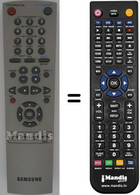 Gleichwertige Fernbedienung Samsung SV665X Gleichwertige Fernbedienung Samsung SV665X