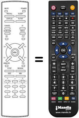 Replacement remote control Aeg RC-FS29