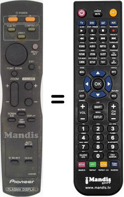 Gleichwertige Fernbedienung Pioneer PDP42MVE1