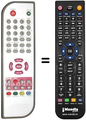 Replacement remote control REMCON1110