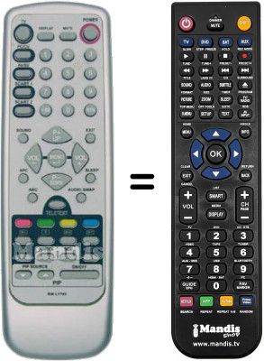 Replacement remote control Akai LMH17CLSA