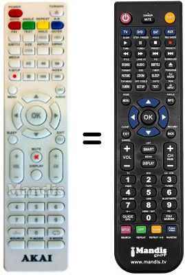 Replacement remote control Akai ATE-22Y604W