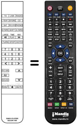 Gleichwertige Fernbedienung Bang Olufsen LX5000