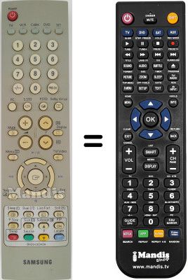 Gleichwertige Fernbedienung Samsung BN59-00343A Gleichwertige Fernbedienung Samsung BN59-00343A