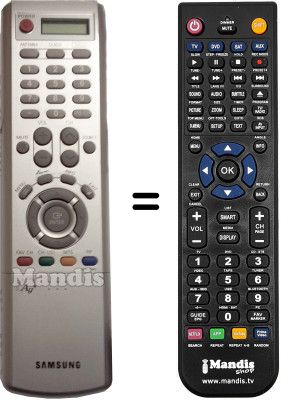 Gleichwertige Fernbedienung Samsung CW29A208PYX/XEC Gleichwertige Fernbedienung Samsung CW29A208PYX/XEC