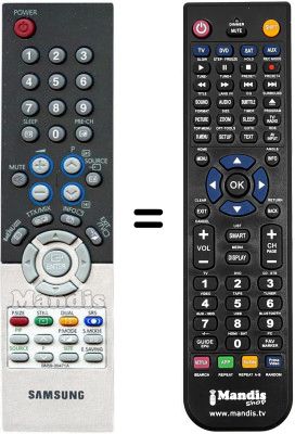 Gleichwertige Fernbedienung Samsung LE32R86WDX/XEU Gleichwertige Fernbedienung Samsung LE32R86WDX/XEU