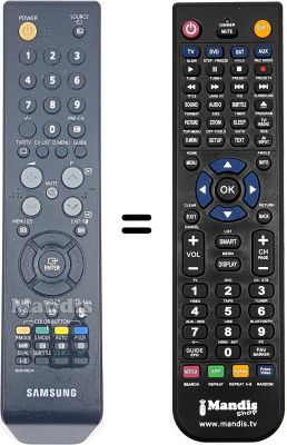 Gleichwertige Fernbedienung Samsung SYNCMASTER T260 HD Gleichwertige Fernbedienung Samsung SYNCMASTER T260 HD
