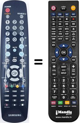 Gleichwertige Fernbedienung Samsung LE32A467C1MXZF Gleichwertige Fernbedienung Samsung LE32A467C1MXZF