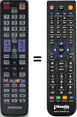 Replacement remote control Samsung UE46C6735USXXE