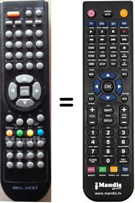 Gleichwertige Fernbedienung Belson BSV-2082