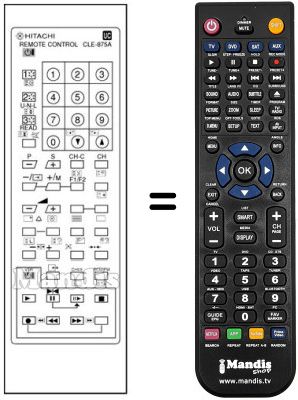 Replacement remote control Hitachi C28P510VT