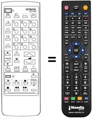 Replacement remote control Hitachi CL2546TAN