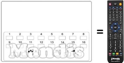 Replacement remote control REMCON317