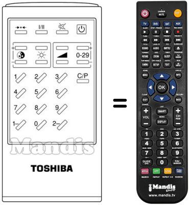 Replacement remote control Blaupunkt CT-9134