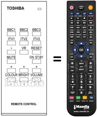 Replacement remote control CT-933