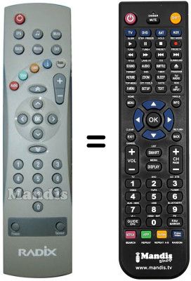 Gleichwertige Fernbedienung REMCON1391