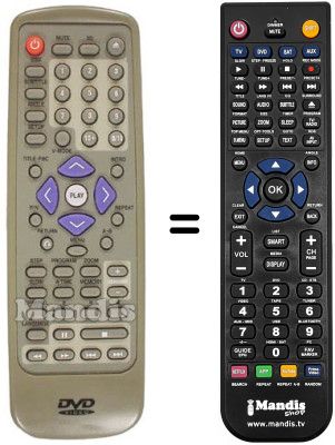 Gleichwertige Fernbedienung REMCON564