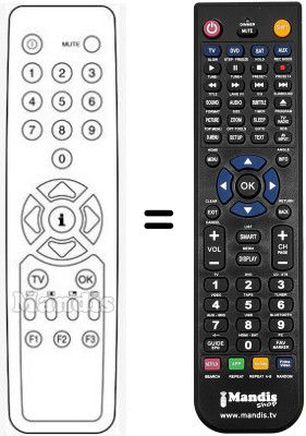 Gleichwertige Fernbedienung RC211