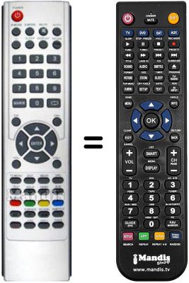 Replacement remote control DIKOM LEDTV-S24